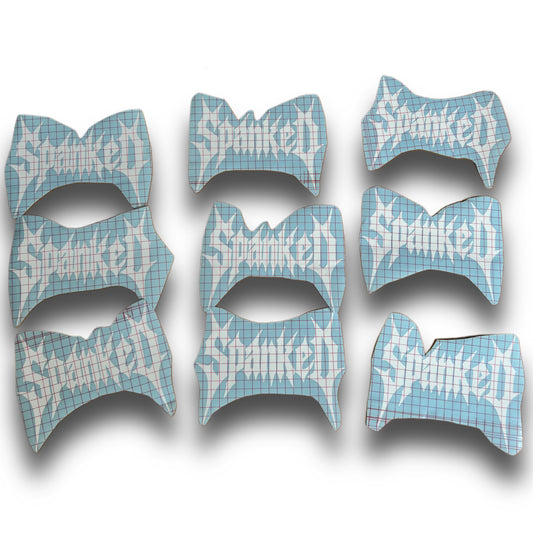 “Spanked” logo decal